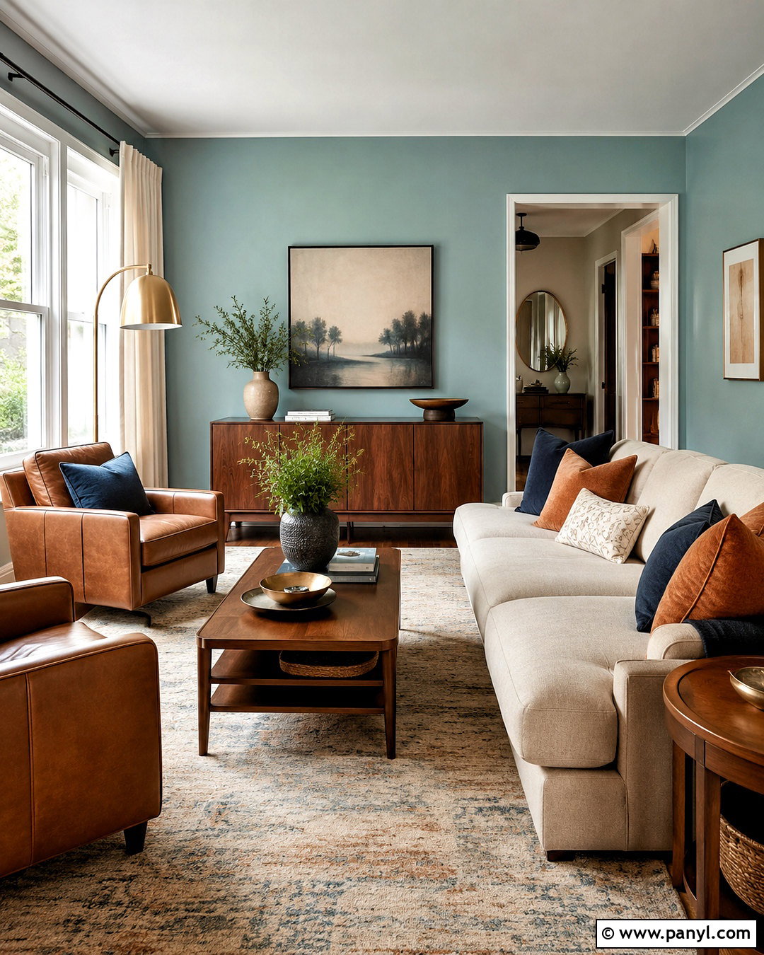 Aqueduct SW 6758 Living Room - 20 light teal paint colors