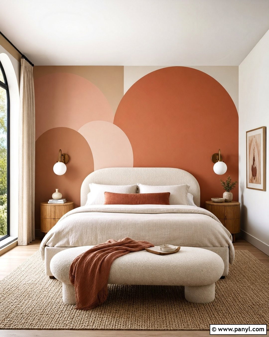 Arch Geometric Wall Pattern - 35 geometric wall paint patterns