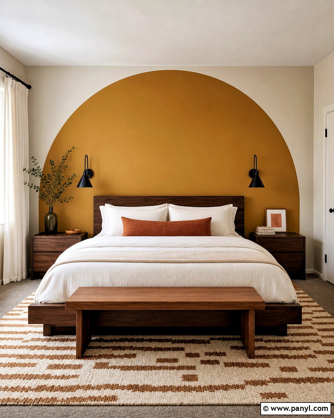 Arch Painted Bedroom Accent Wall - 20 room accent wall ideas
