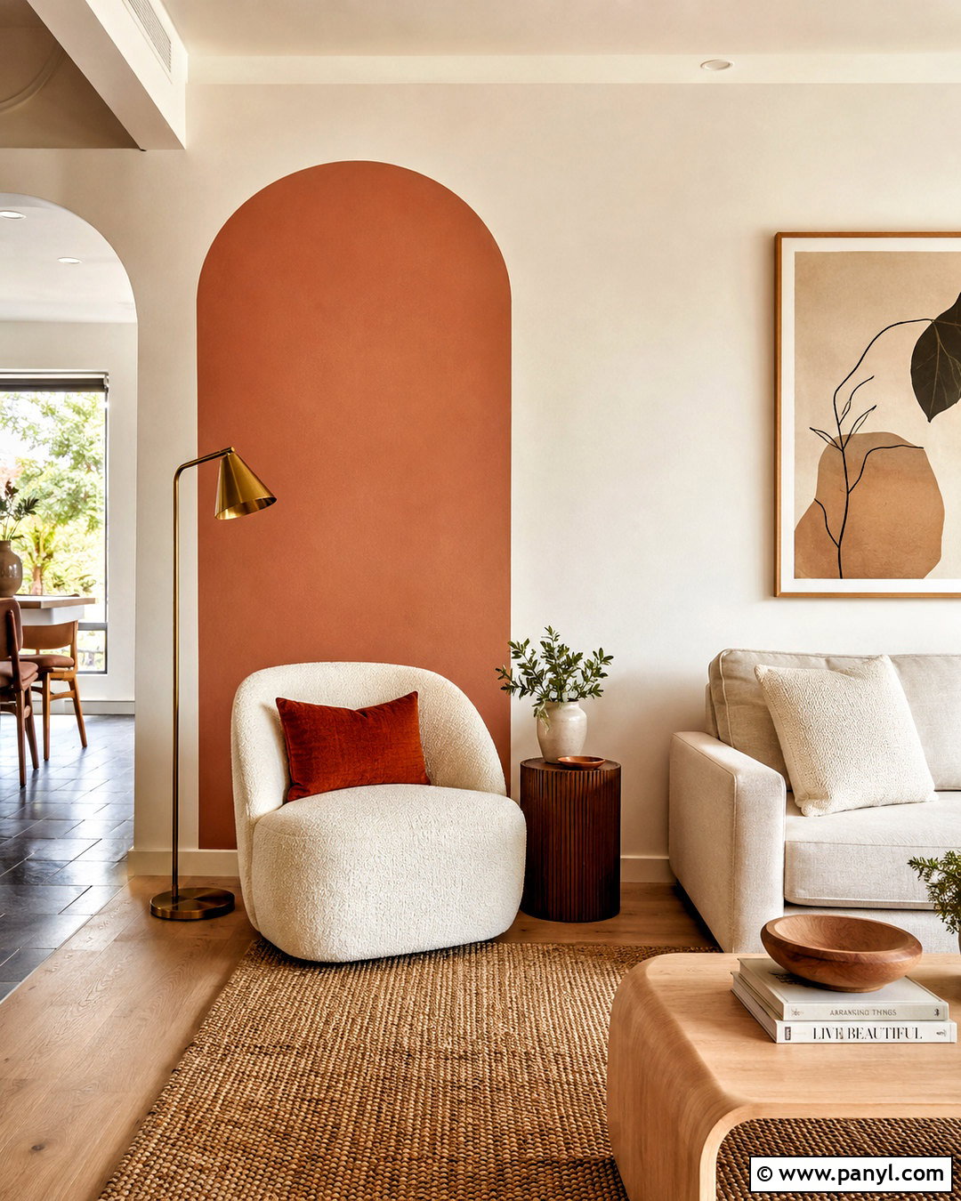 Arch Pattern Wall Painting - 20 pattern wall painting ideas