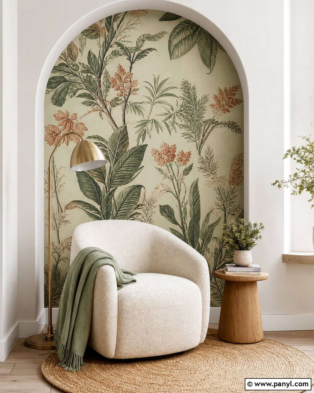 Arch Wallpaper Reading Nook - 25 Choose You Wallpaper Ideas