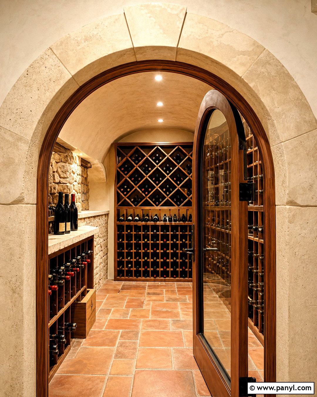 Arched Basement Wine Cellar - 20 small wine cellar ideas basements
