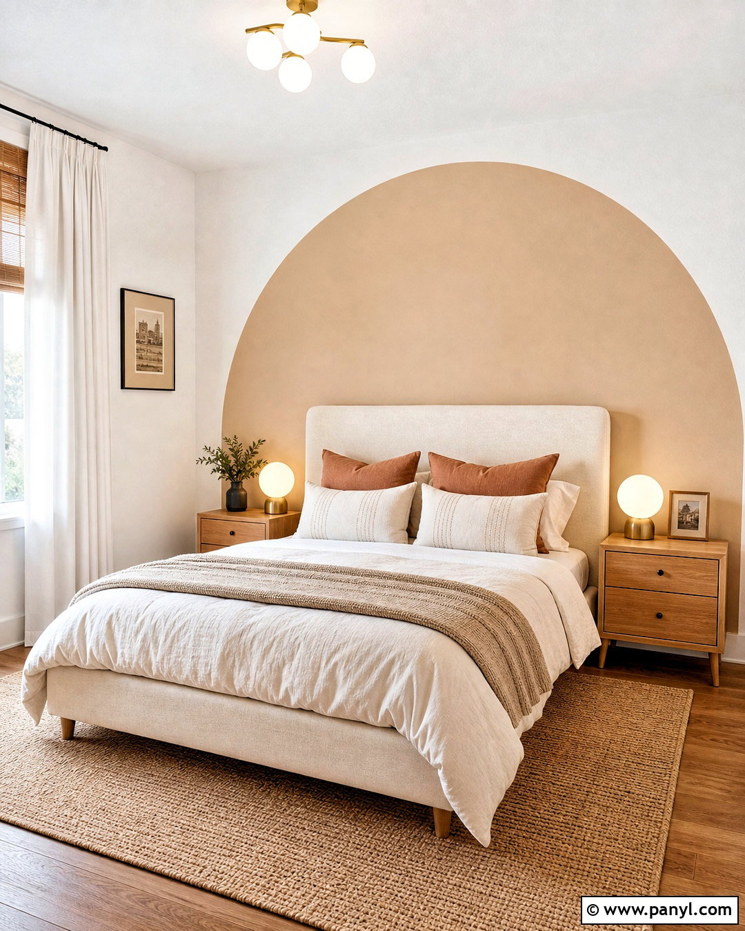 Arched Beige Accent Wall - 20 beige accent wall ideas