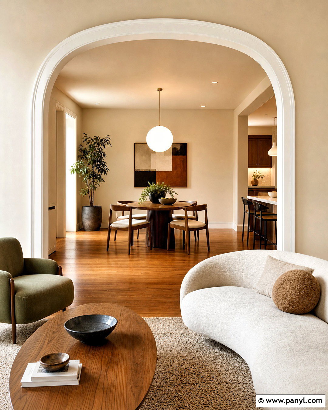 Arched Doorway Trim In A Living Room - 20 house trim ideas interior ideas
