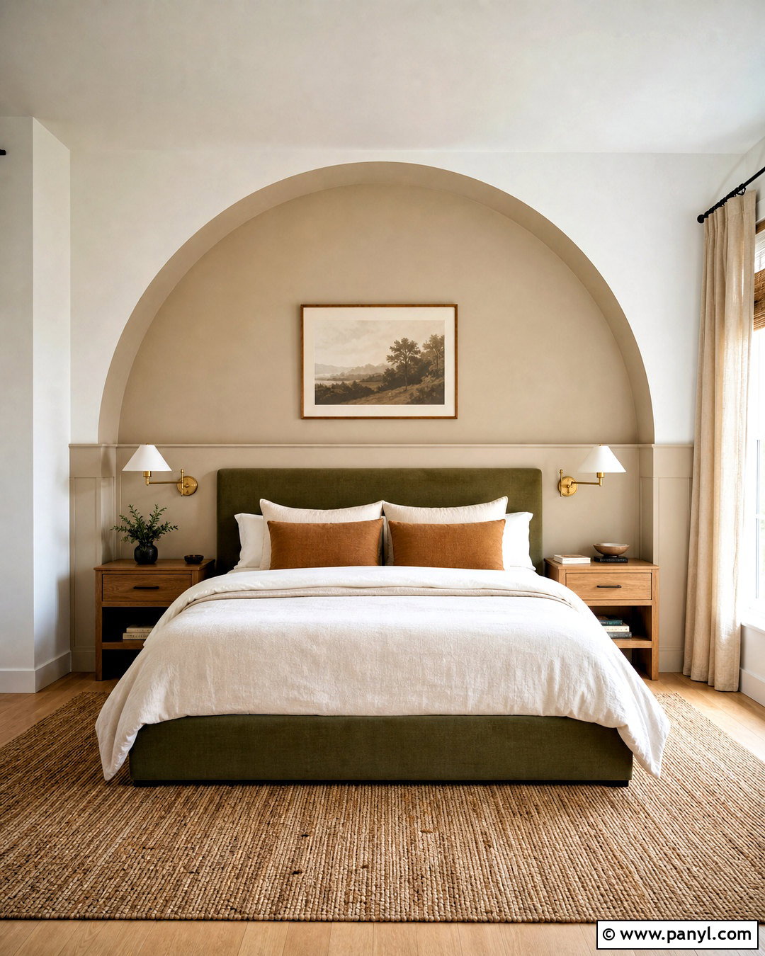 Arched Half Wall Behind Bed - 20 half wall bedroom ideas