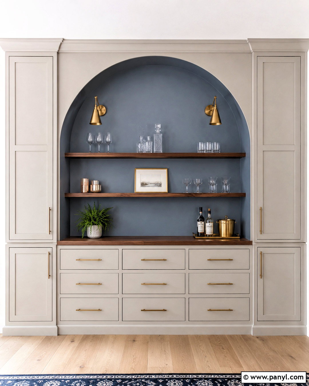Arched Niche Dry Bar Wall - 20 dry bar wall ideas