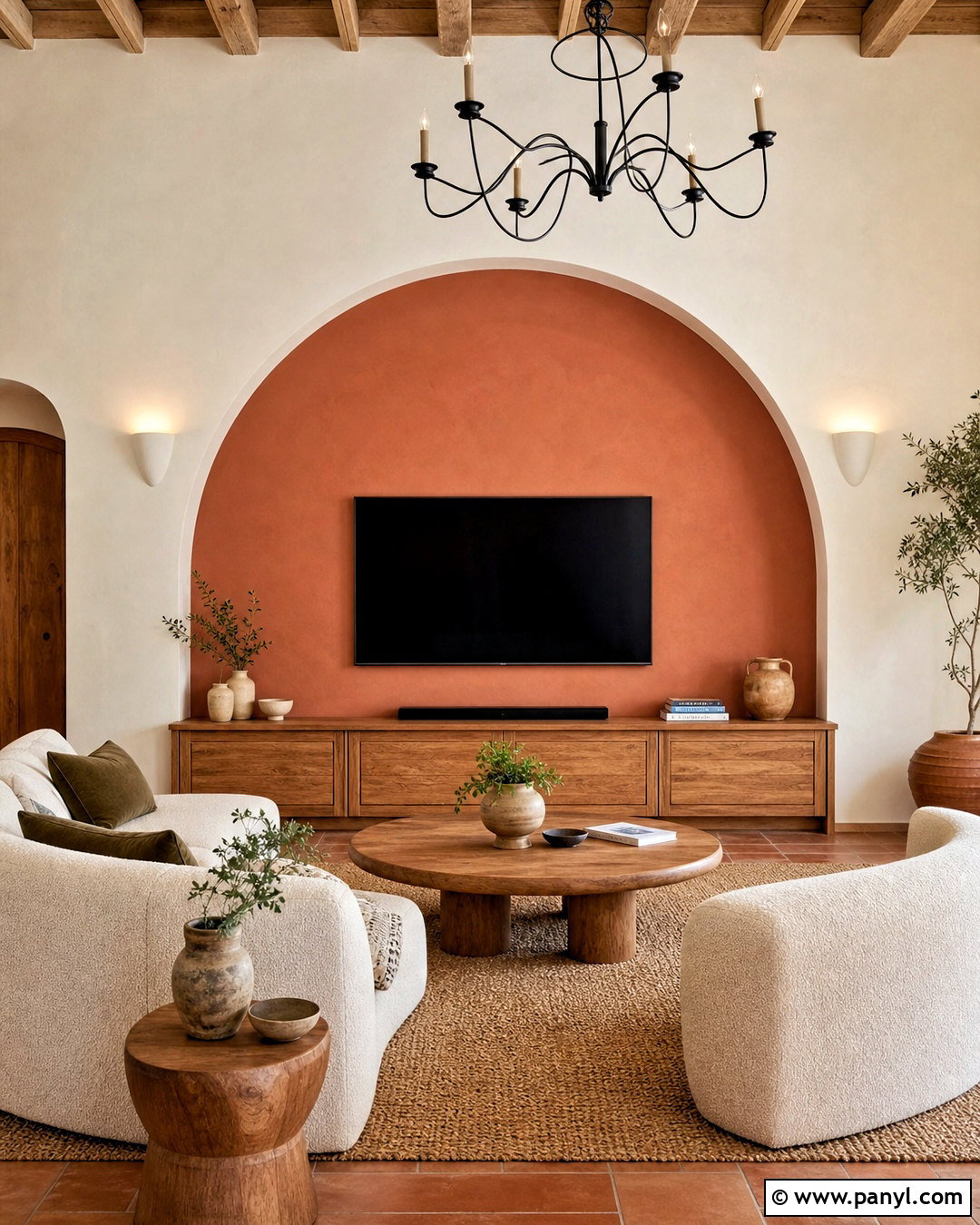 Arched Niche TV Back Wall - 20 tv back wall ideas