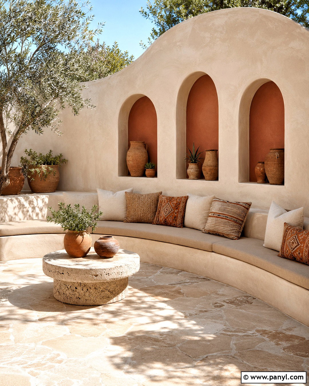 Arched Outdoor Feature Wall - 20 outdoor feature wall ideas