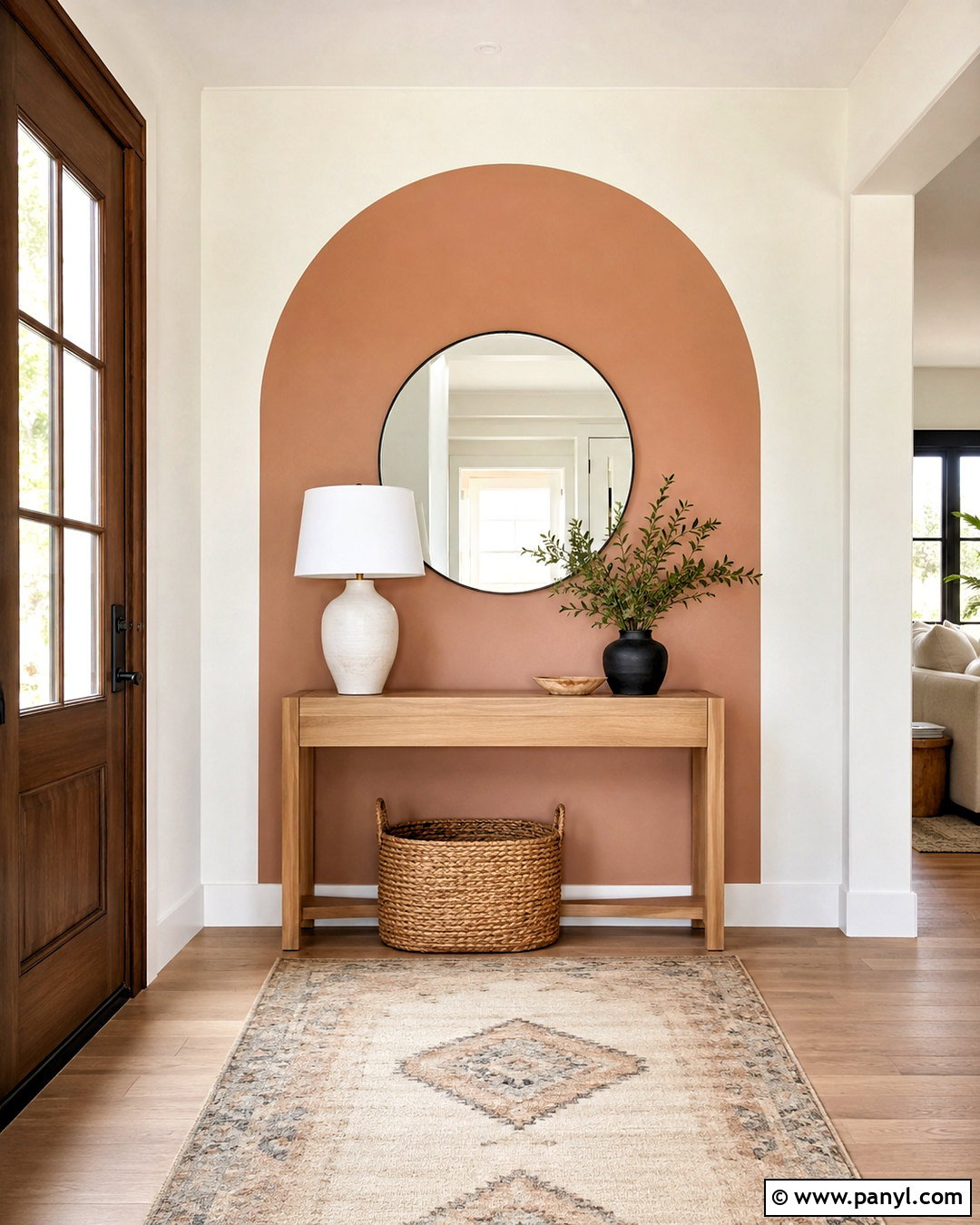 Arched Painted Wall - 20 minimal wall ideas