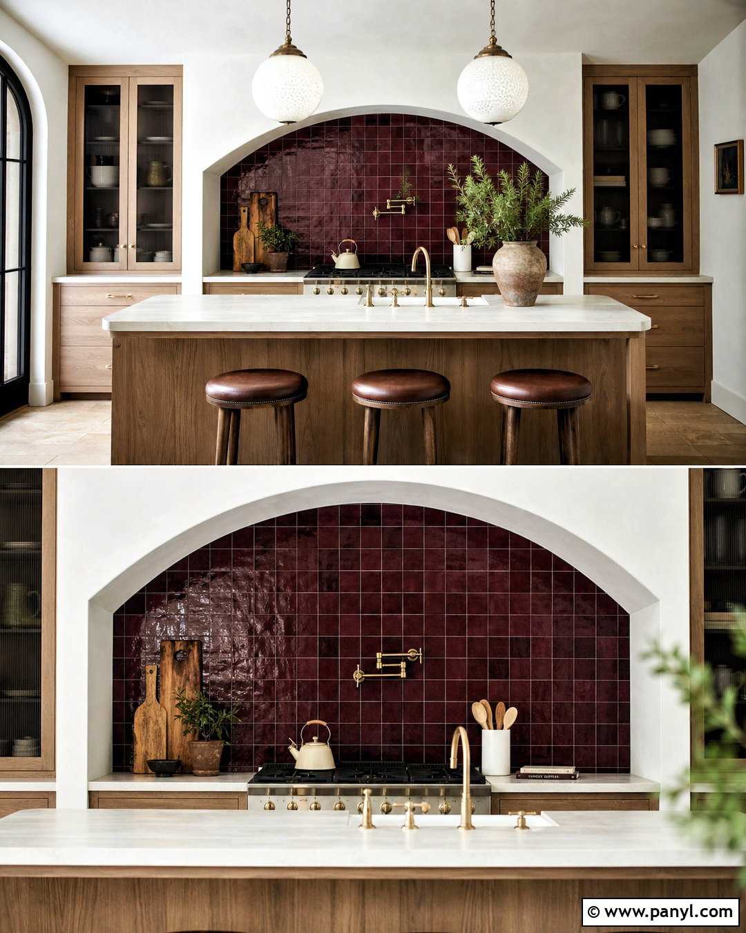 Arched Tile Kitchen Statement Wall - 20 kitchen statement wall ideas