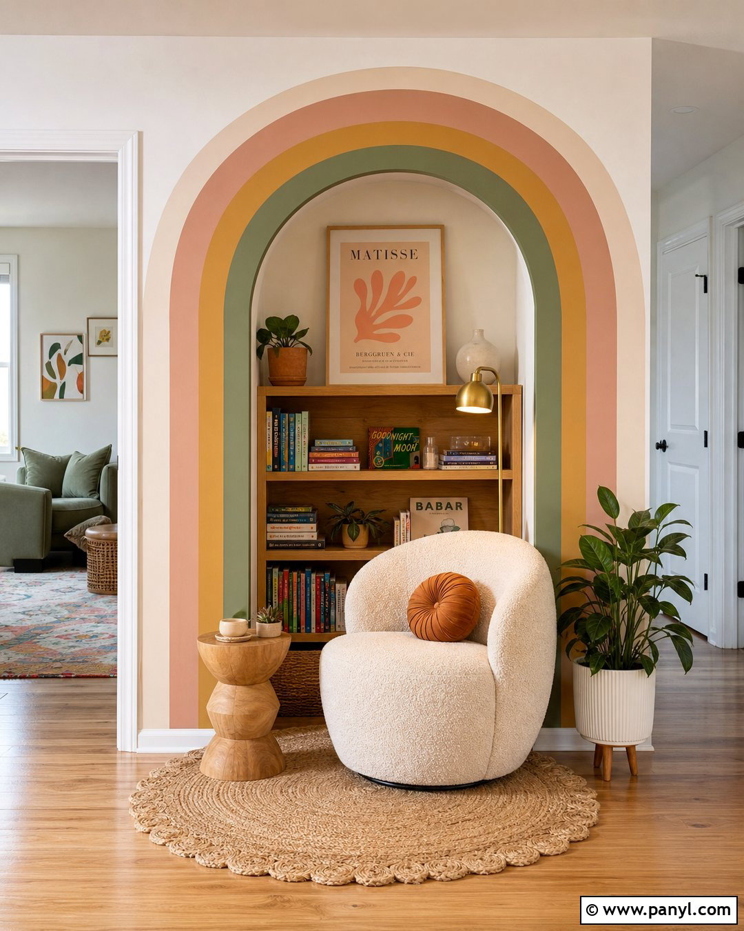 Arched Wall Paint Stripes - 30 Wall Lines Paint Stripes