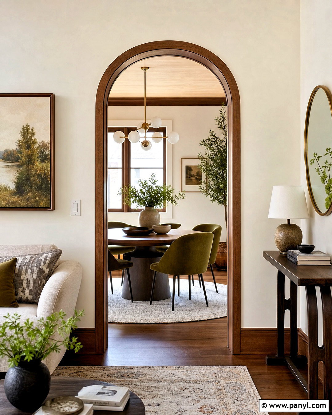 Arched Wood Door Trim - 20 wood trim interior ideas