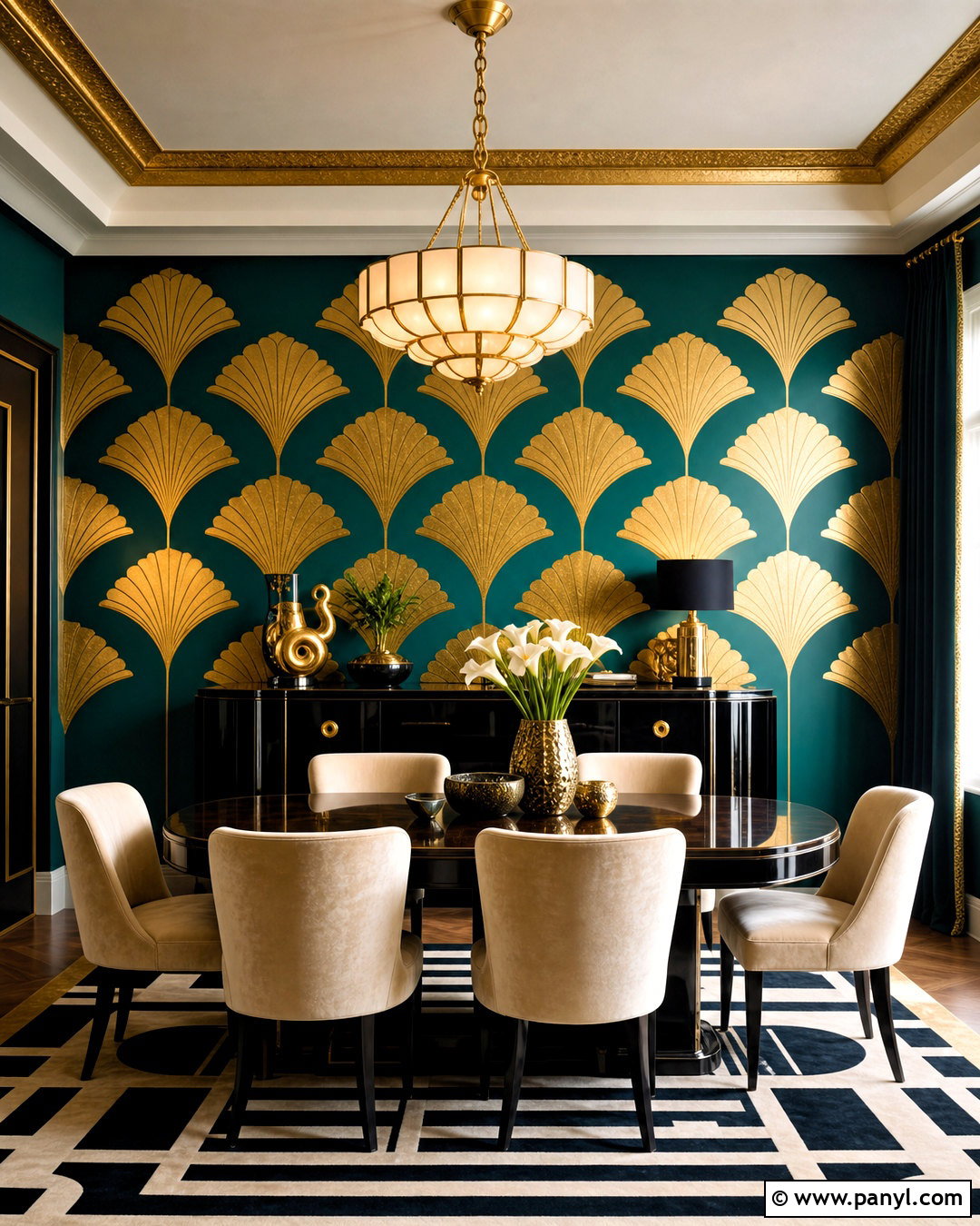 20 Gold Leaf Wall Ideas for Elegant, Budget-Friendly Style