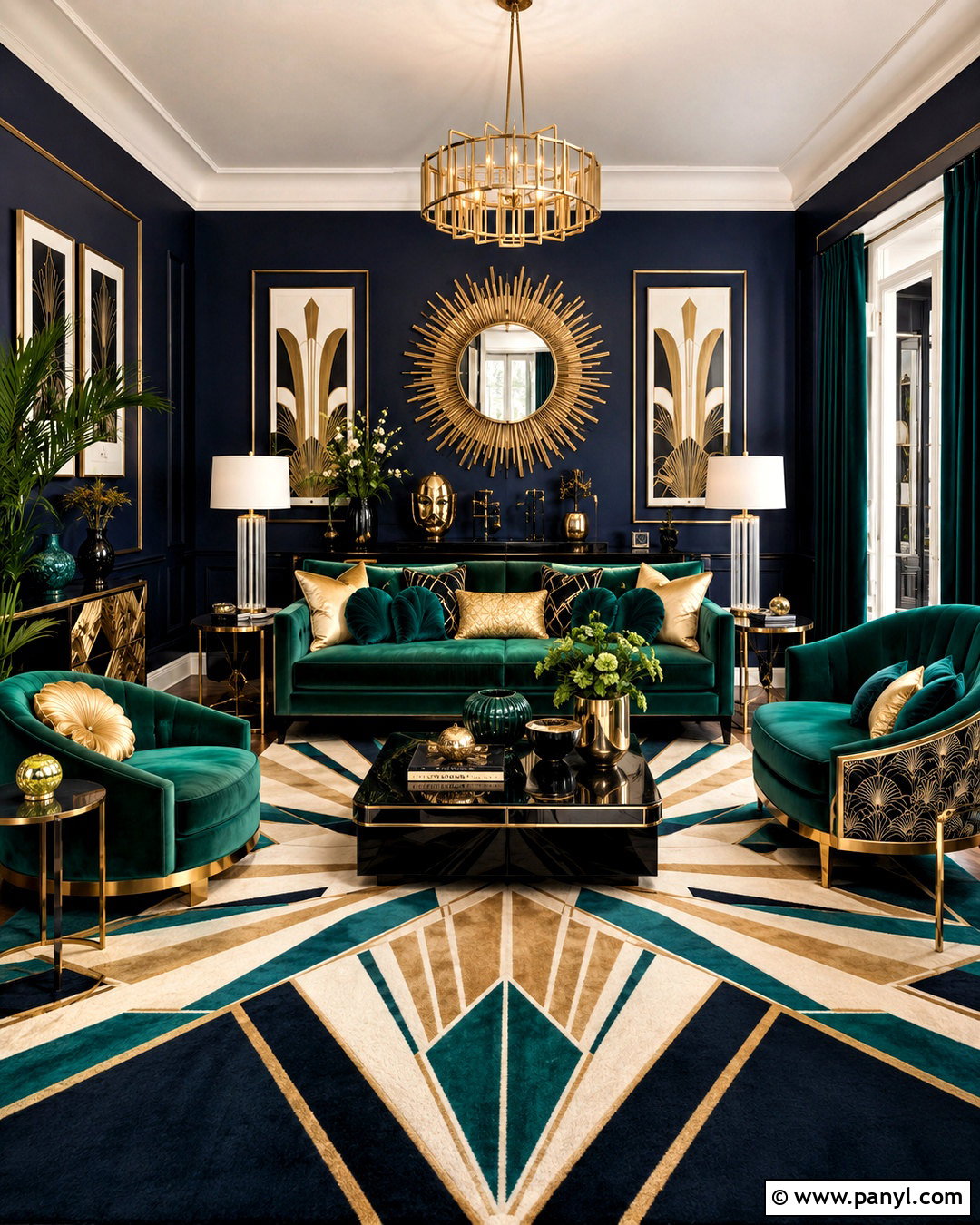 Art Deco Maximalist Sitting Room - 20 maximalist decor ideas