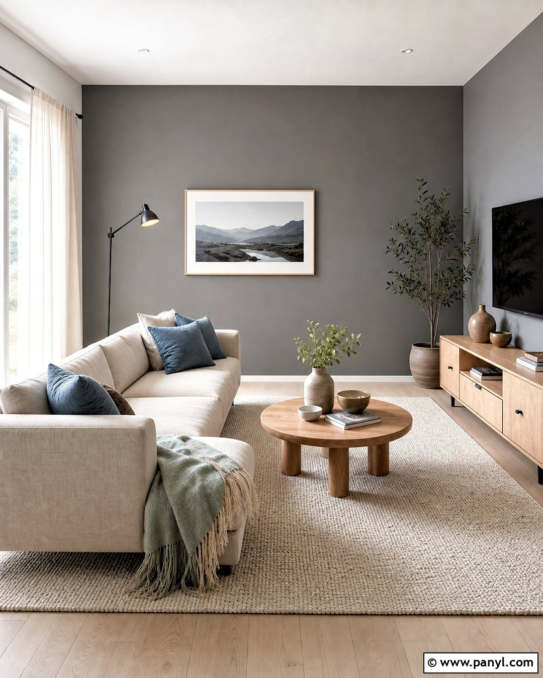 Ash Gray Accent Wall - 20 grey accent wall colors