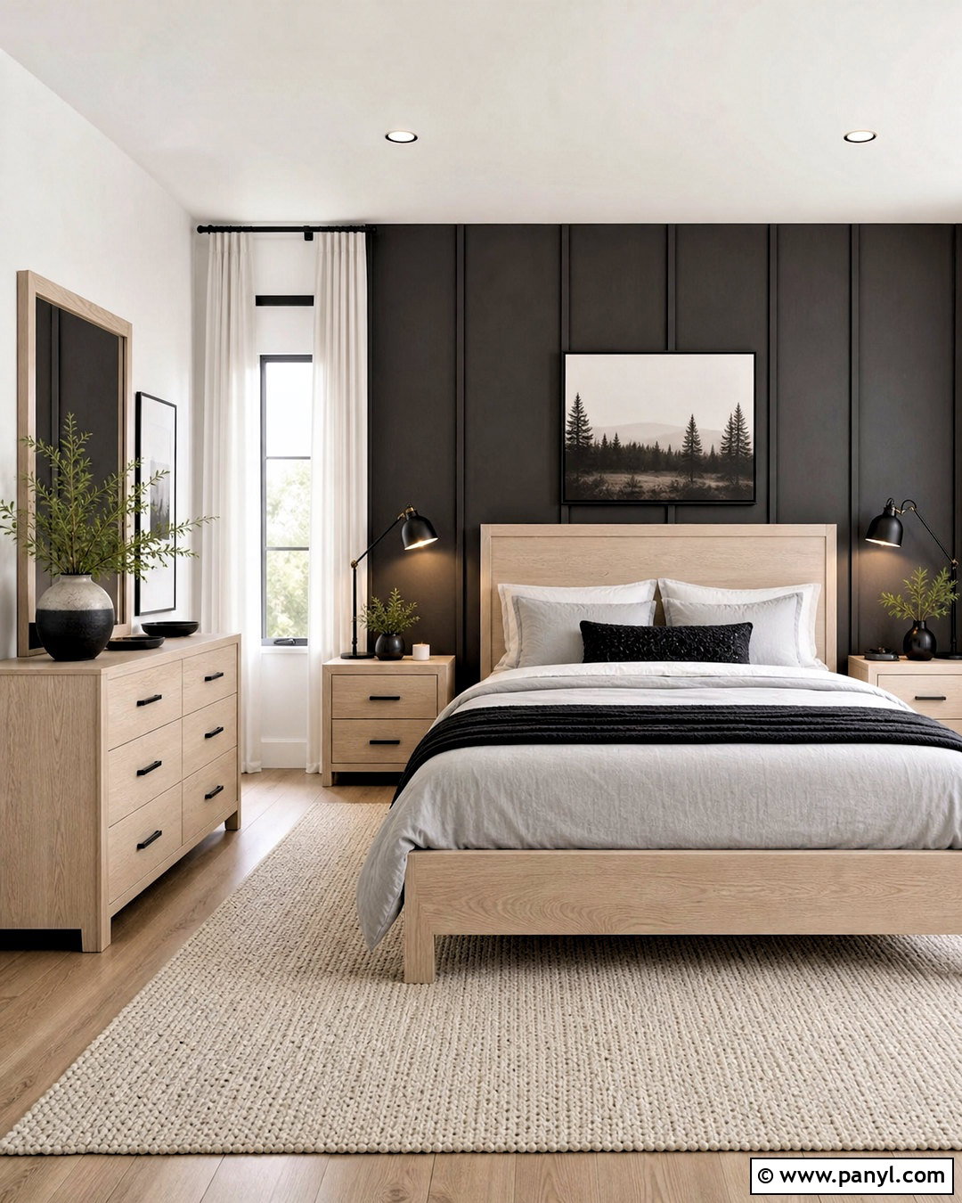 Ash Wood And Charcoal Gray - 20 wood colour combination ideas