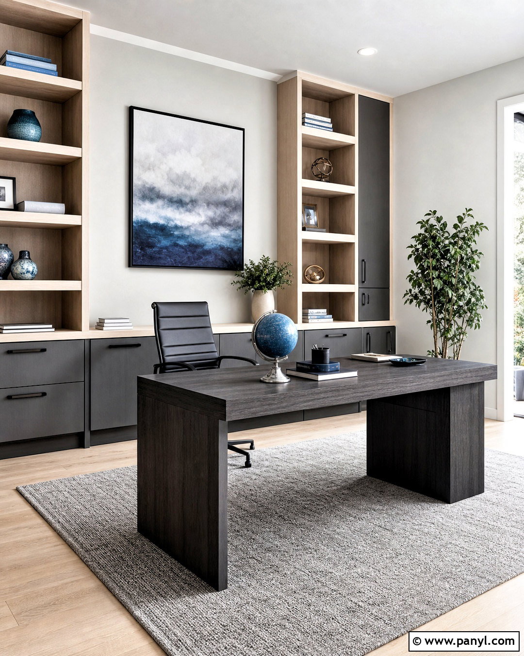 Ash Wood And Charcoal Wood Combination - 20 wood color combination ideas
