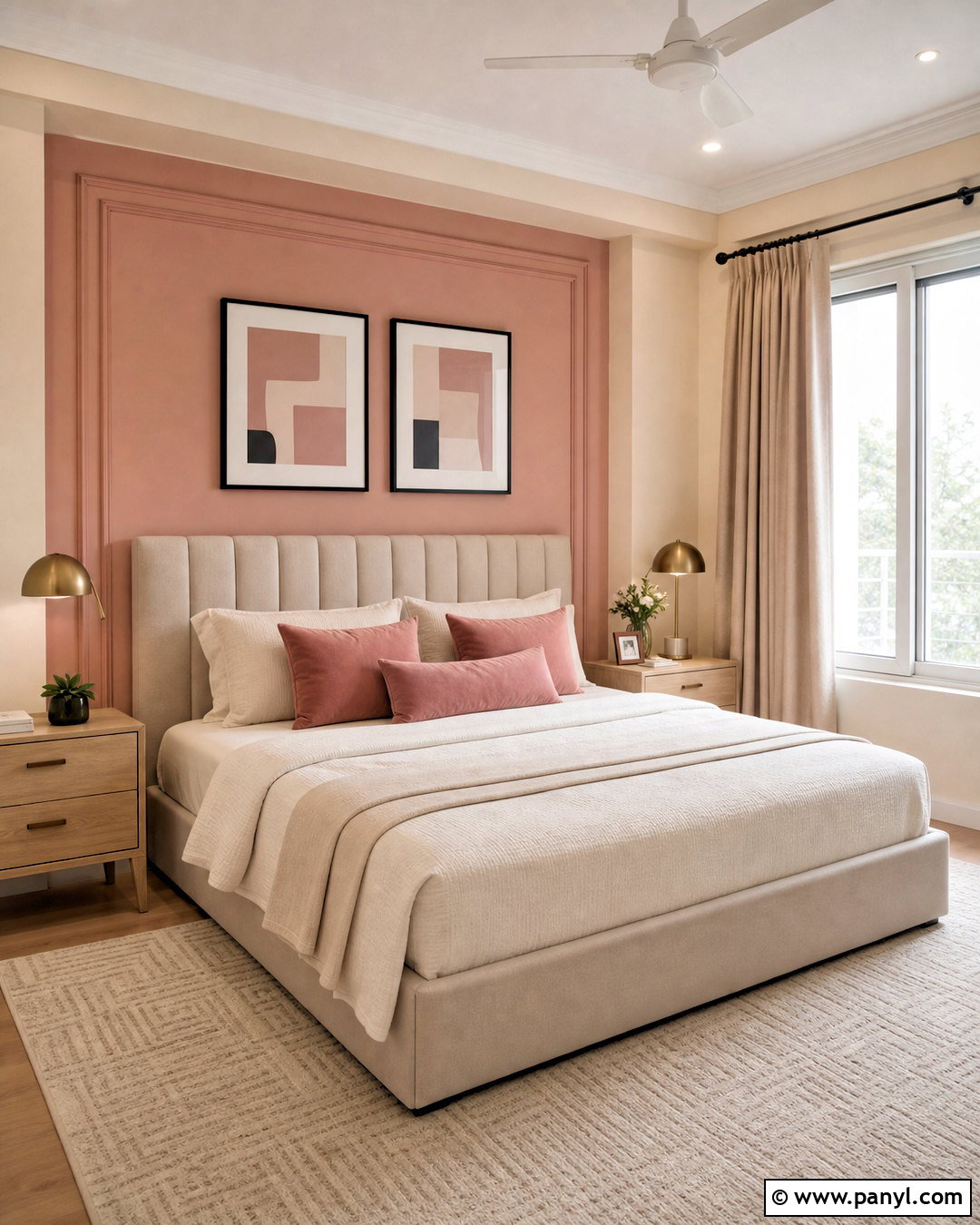 Asian Paints Blush Pink And Beige Bedroom - 20 asian paints interior colour combination ideas