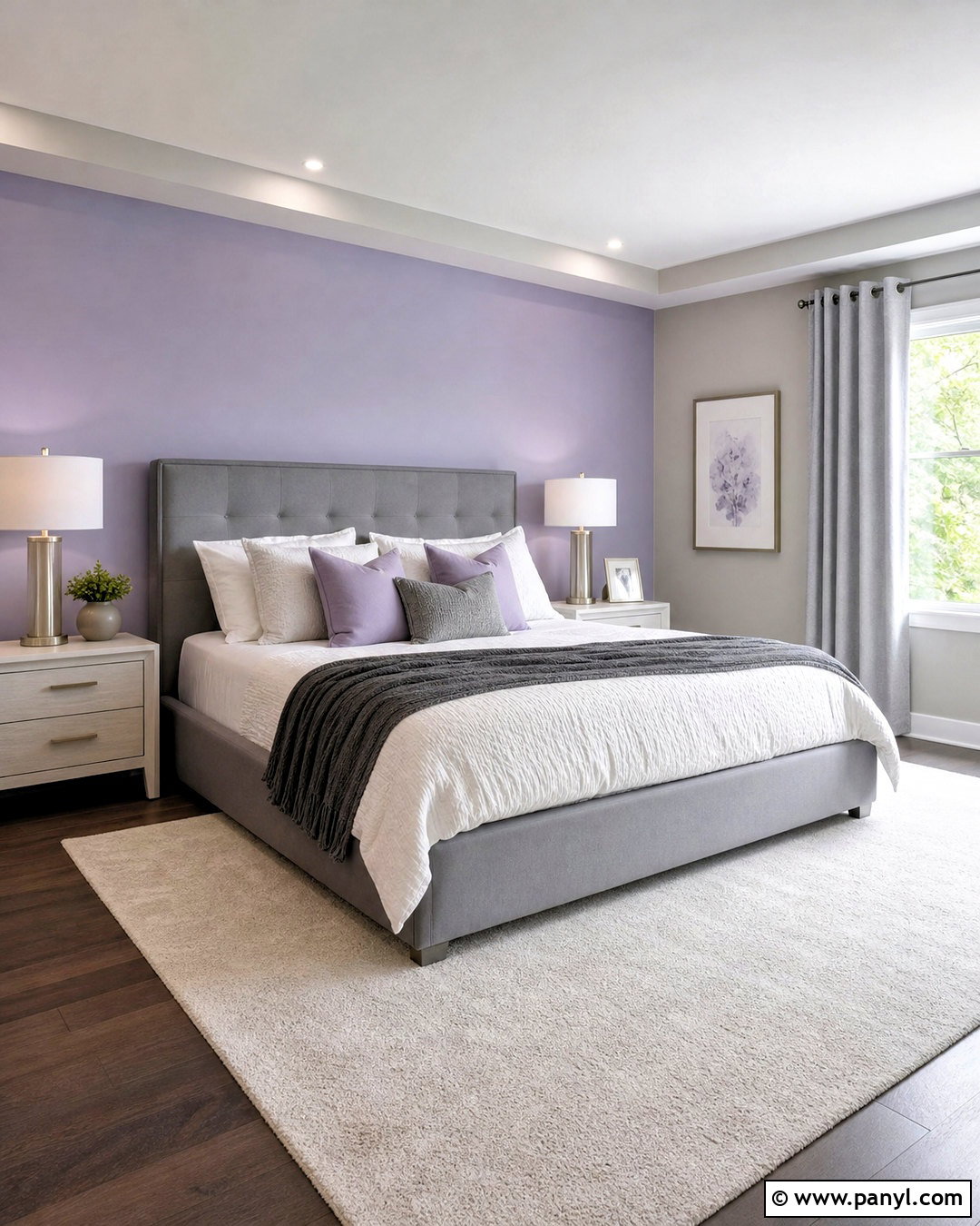 Asian Paints Lavender And Soft Grey Bedroom - 20 asian paints interior colour combination ideas