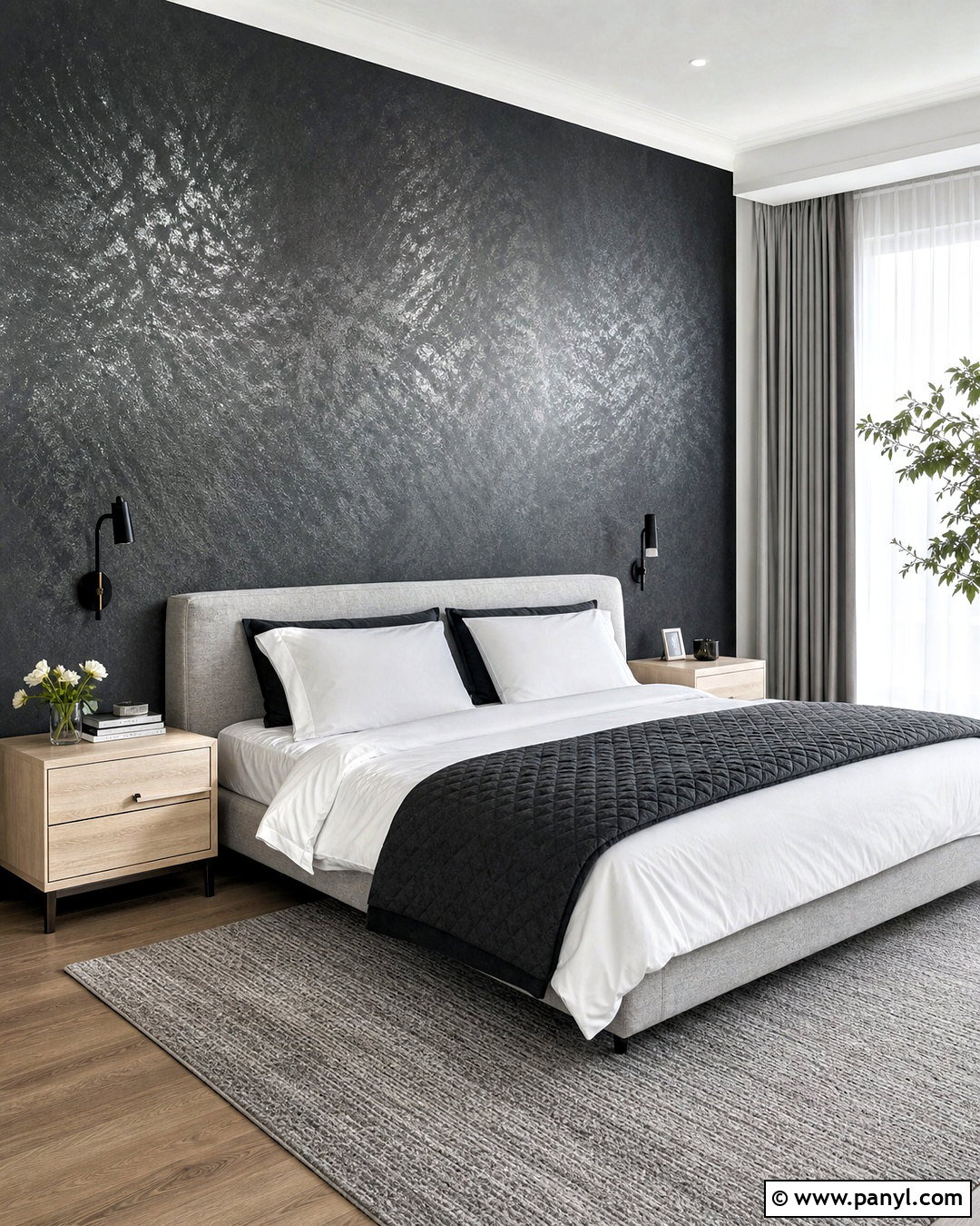 Asian Paints Royale Play Black Silver Bedroom - 20 royal play asian paints design bedroom ideas