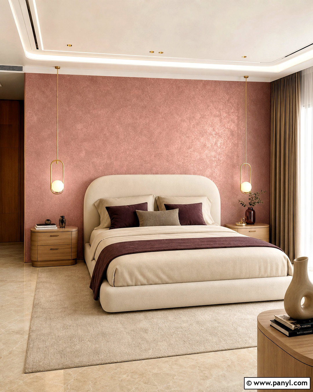 Asian Paints Royale Play Blush Metallic Bedroom - 20 royal play asian paints design bedroom ideas