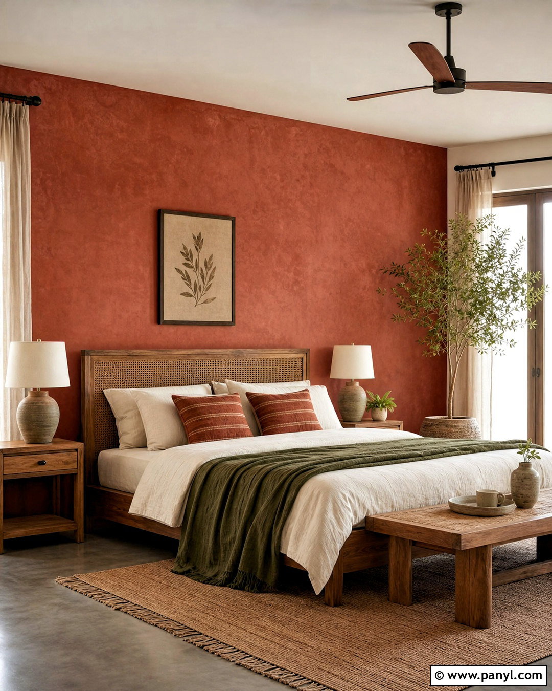 Asian Paints Royale Play Terracotta Rustic Bedroom - 20 royal play asian paints design bedroom ideas