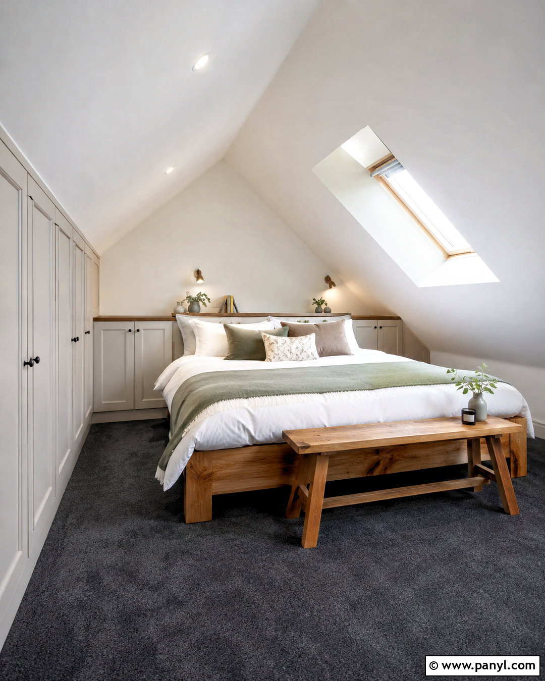 Attic Bedroom With Dark Grey Carpet - 20 dark grey carpet bedroom ideas