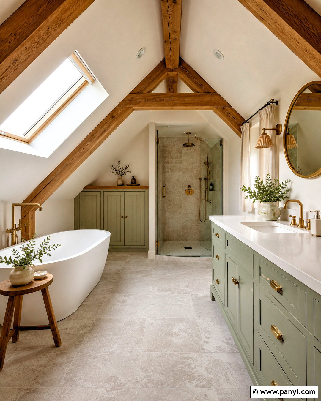 Attic Cottage Bathroom - 20 cottage bathroom ideas