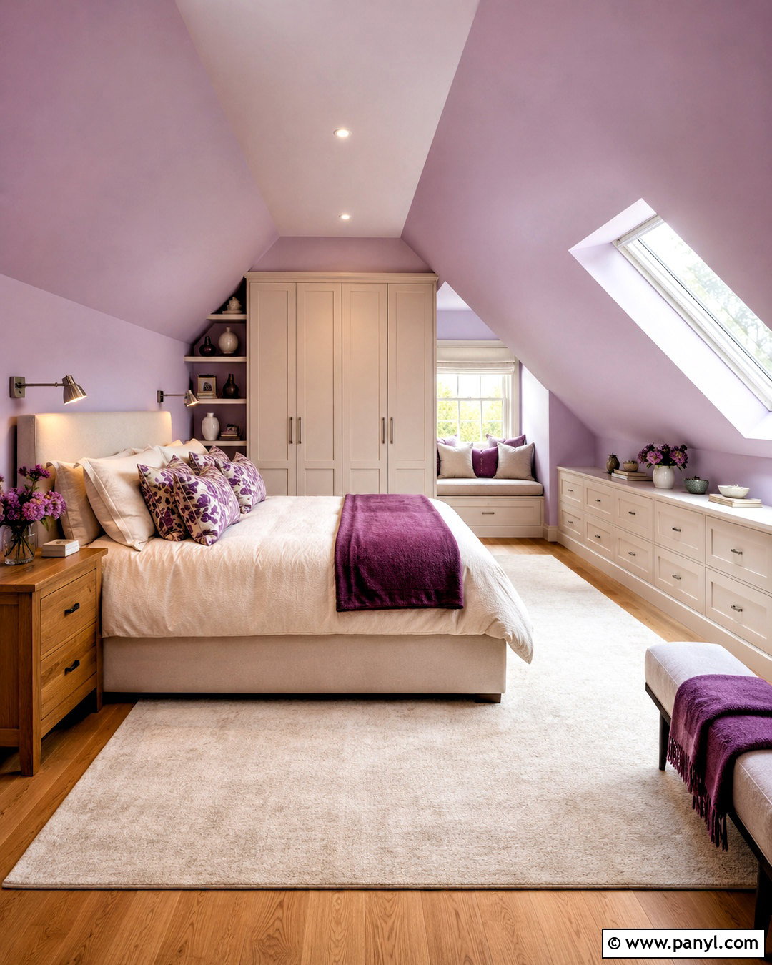Attic Lilac Bedroom - 20 lilac bedroom ideas