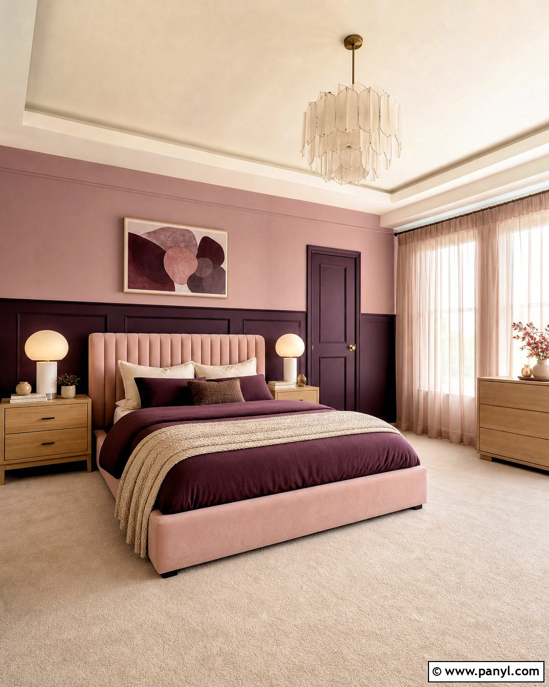 Aubergine And Blush Bedroom - 20 aubergine bedroom ideas