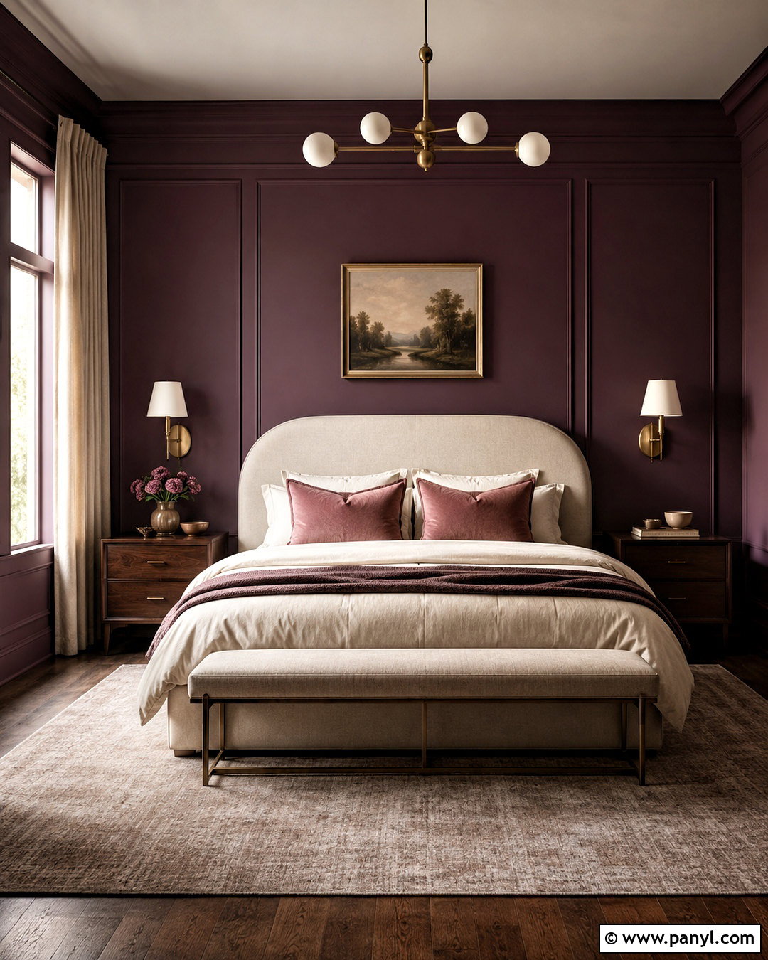 Aubergine Bedroom Paint - 20 moody bedroom paint colors