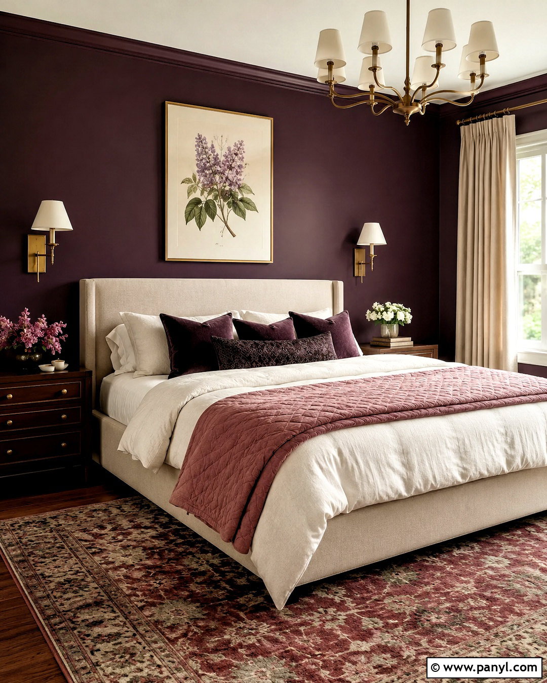 Aubergine Bedroom Walls - 20 dark bedroom wall colors