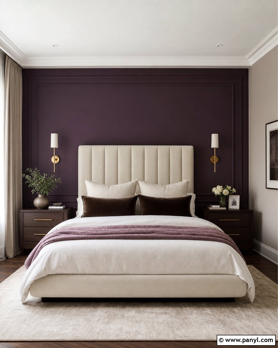 Aubergine Feature Wall - 30 Feature Wall Colours