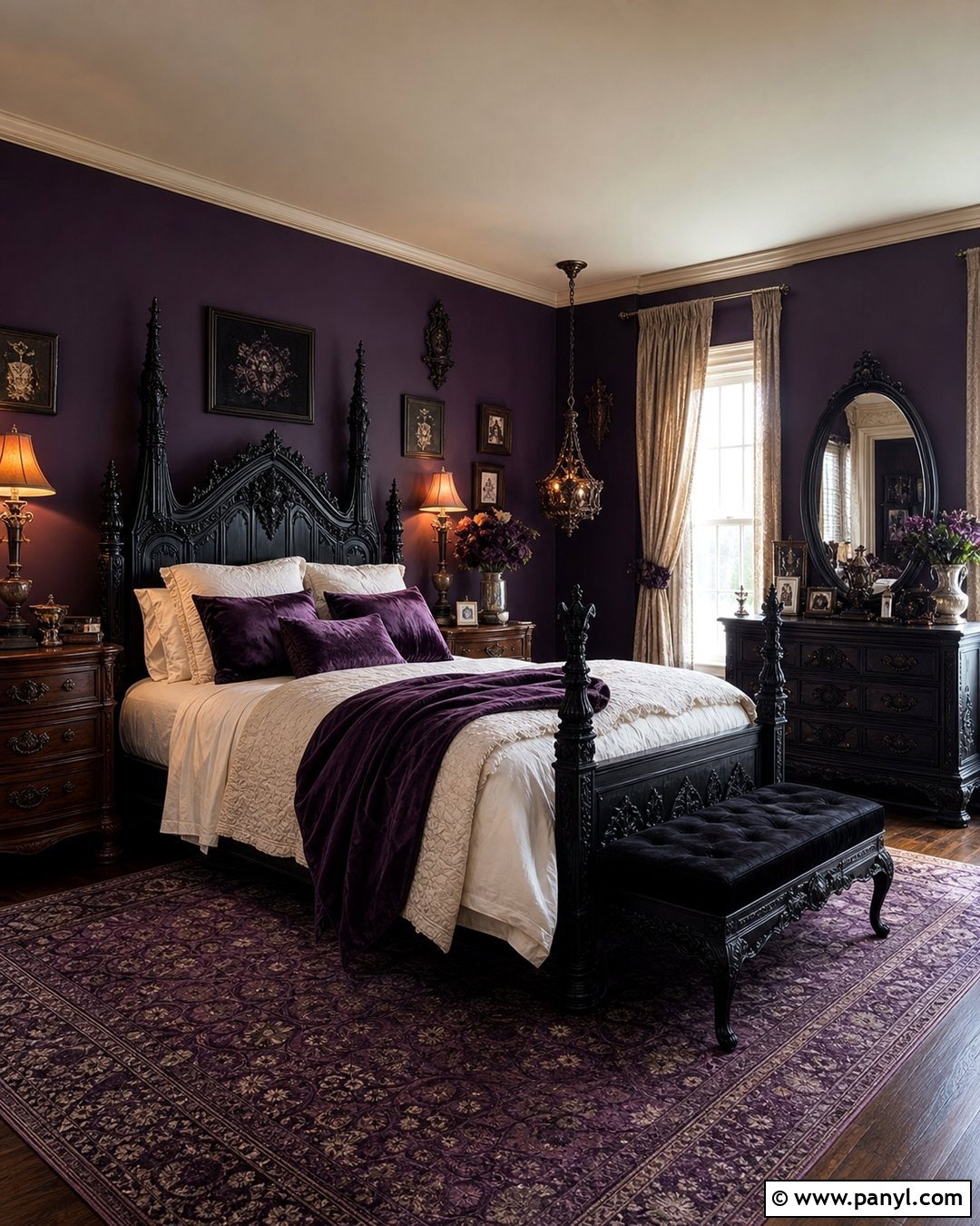 Aubergine Gothic Bedroom - 20 Gothic Paint Colors Dark Walls