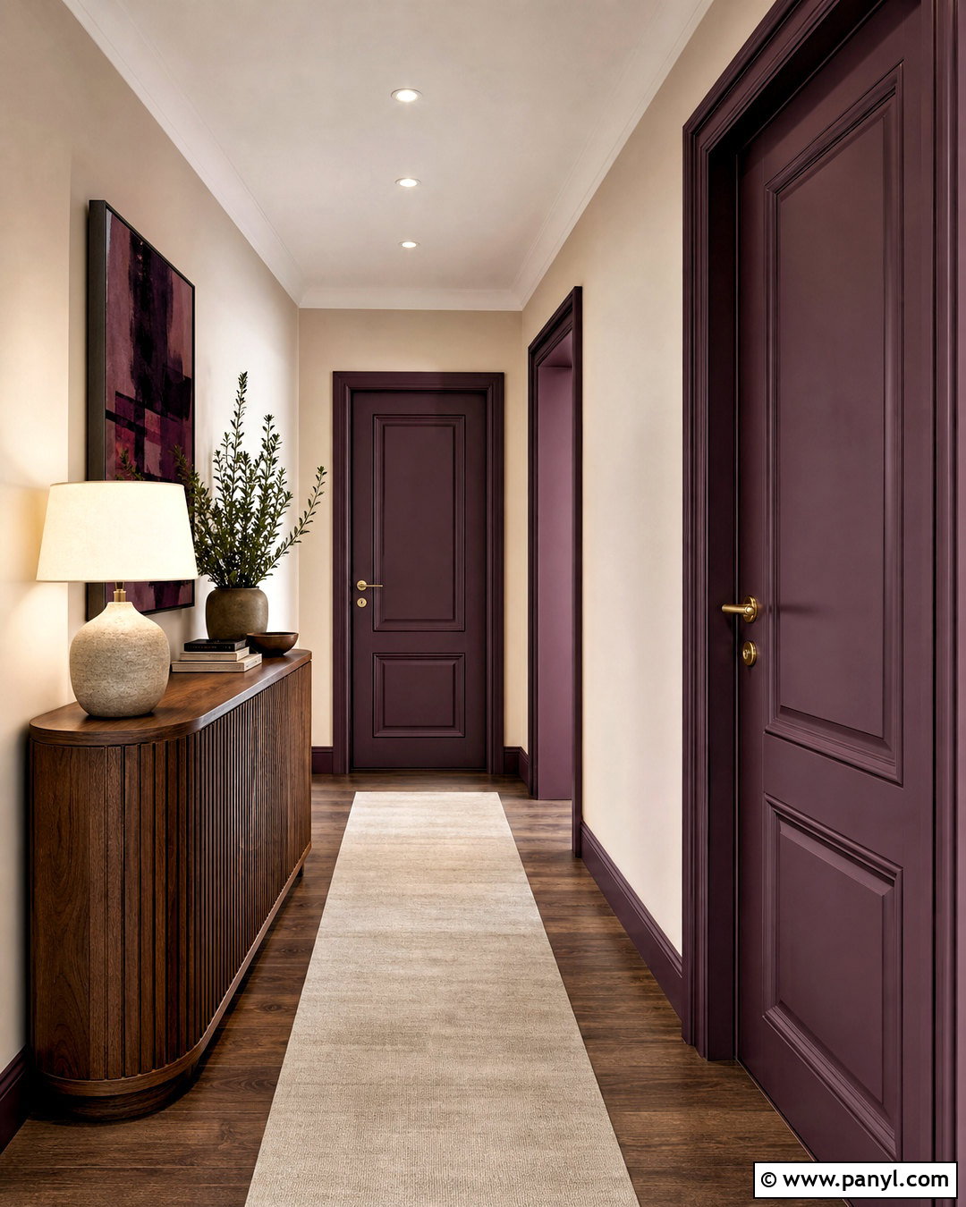 Aubergine Indoor Door - 20 indoor door colors