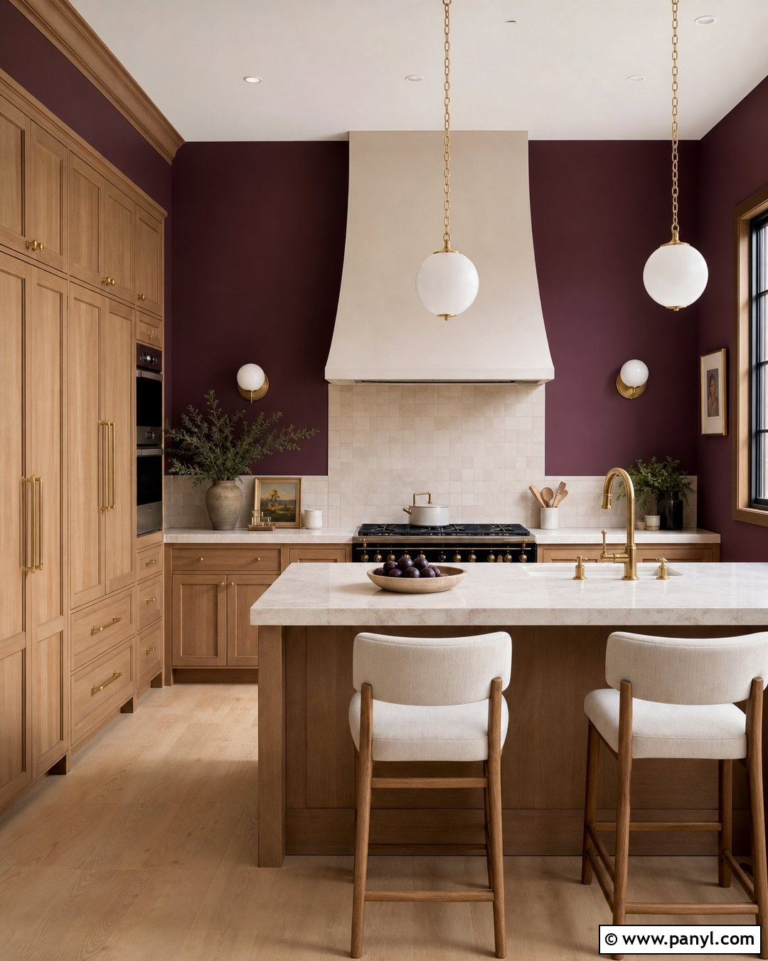Aubergine Kitchen Walls - 35 Paint Colors For Kitchen Walls