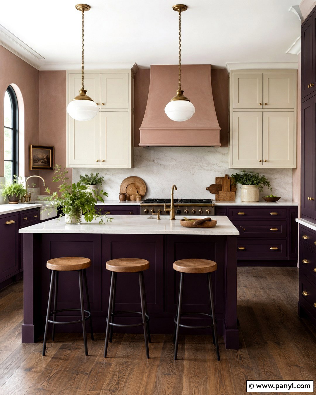 Aubergine Kitchen - 20 Rich Kitchen Colors