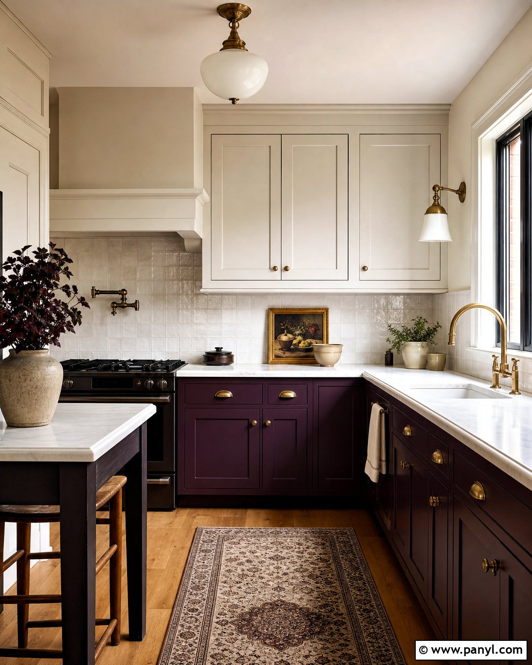 Aubergine Small Kitchen - 20 small kitchen paint colors