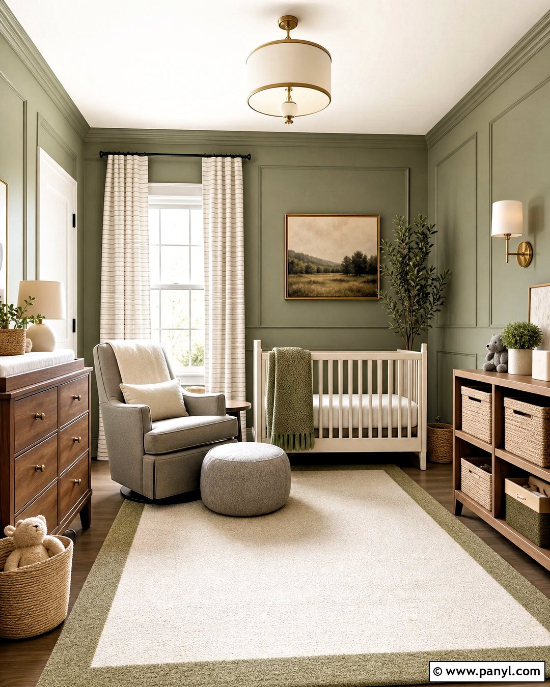 Austere Gray Green Nursery - 20 sherwin williams green nursery ideas