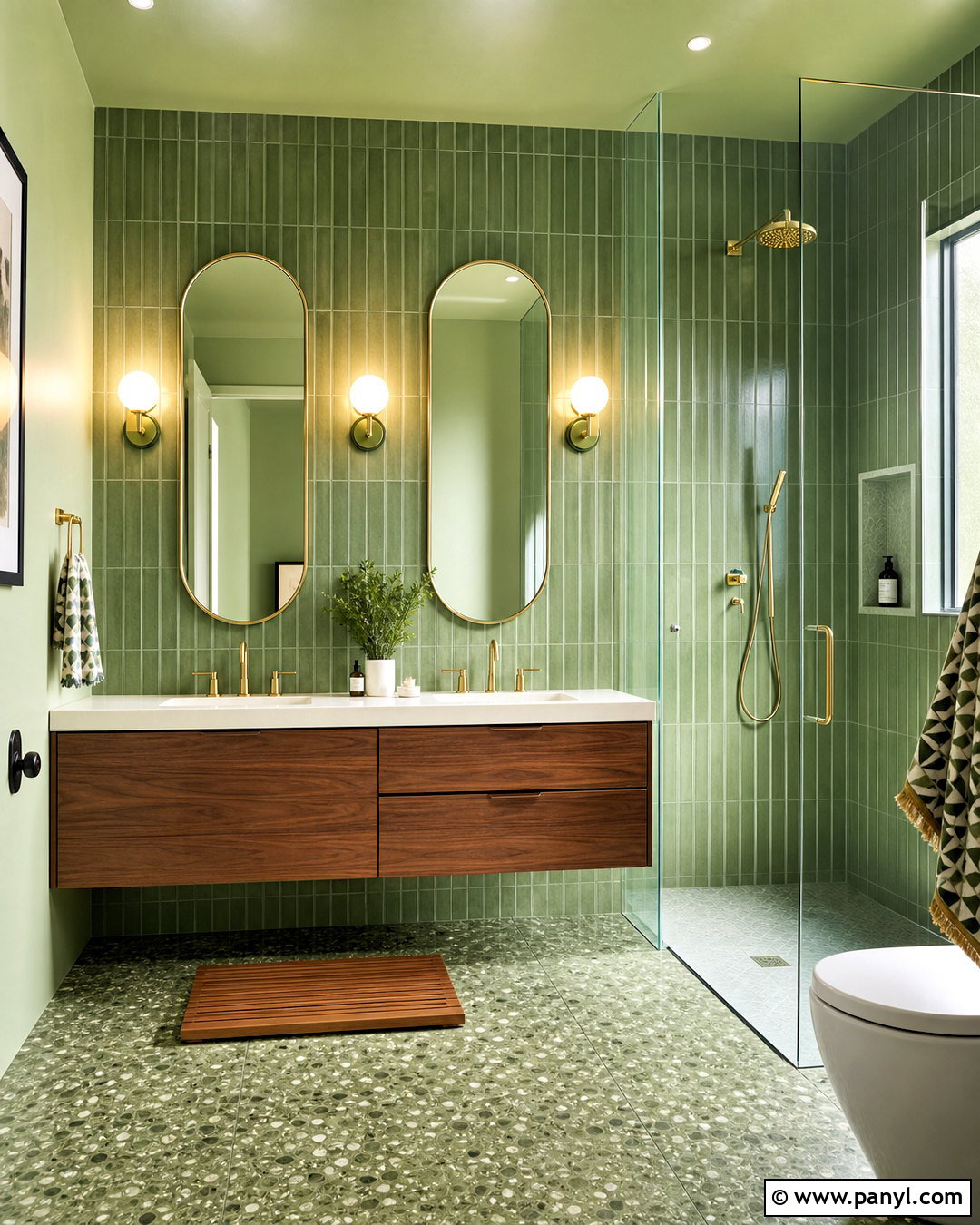 Avocado Green Bathroom - 20 all green bathroom ideas