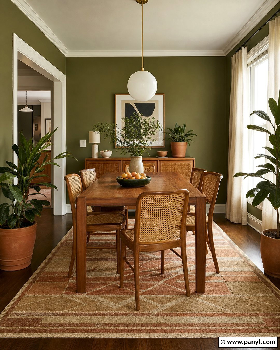 Avocado Green Dining Room Wall Paint - 20 Retro 70S Wall Paint Ideas