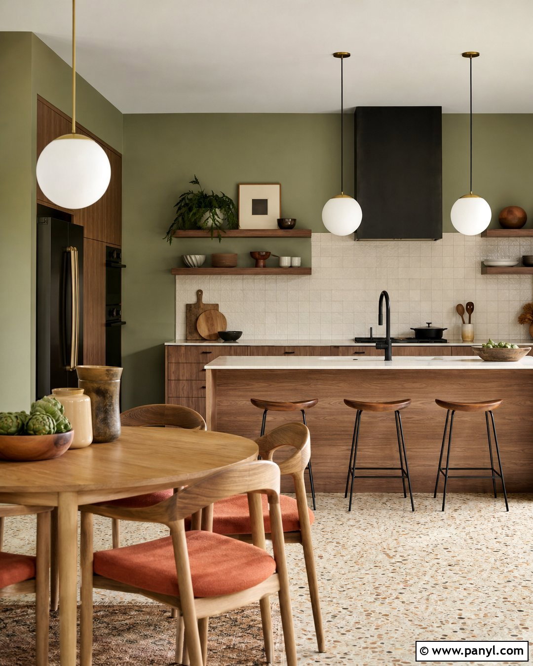 Avocado Green Kitchen - 25 Wall Color Ideas Green Ideas