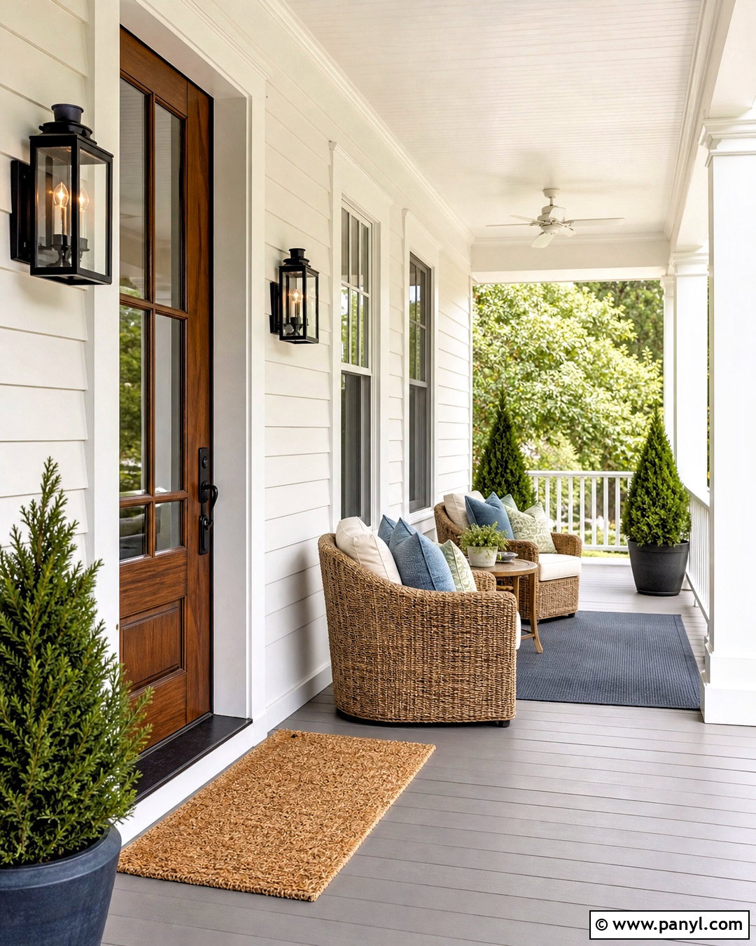 BM Simply White Front Porch - 20 bm simply white ideas
