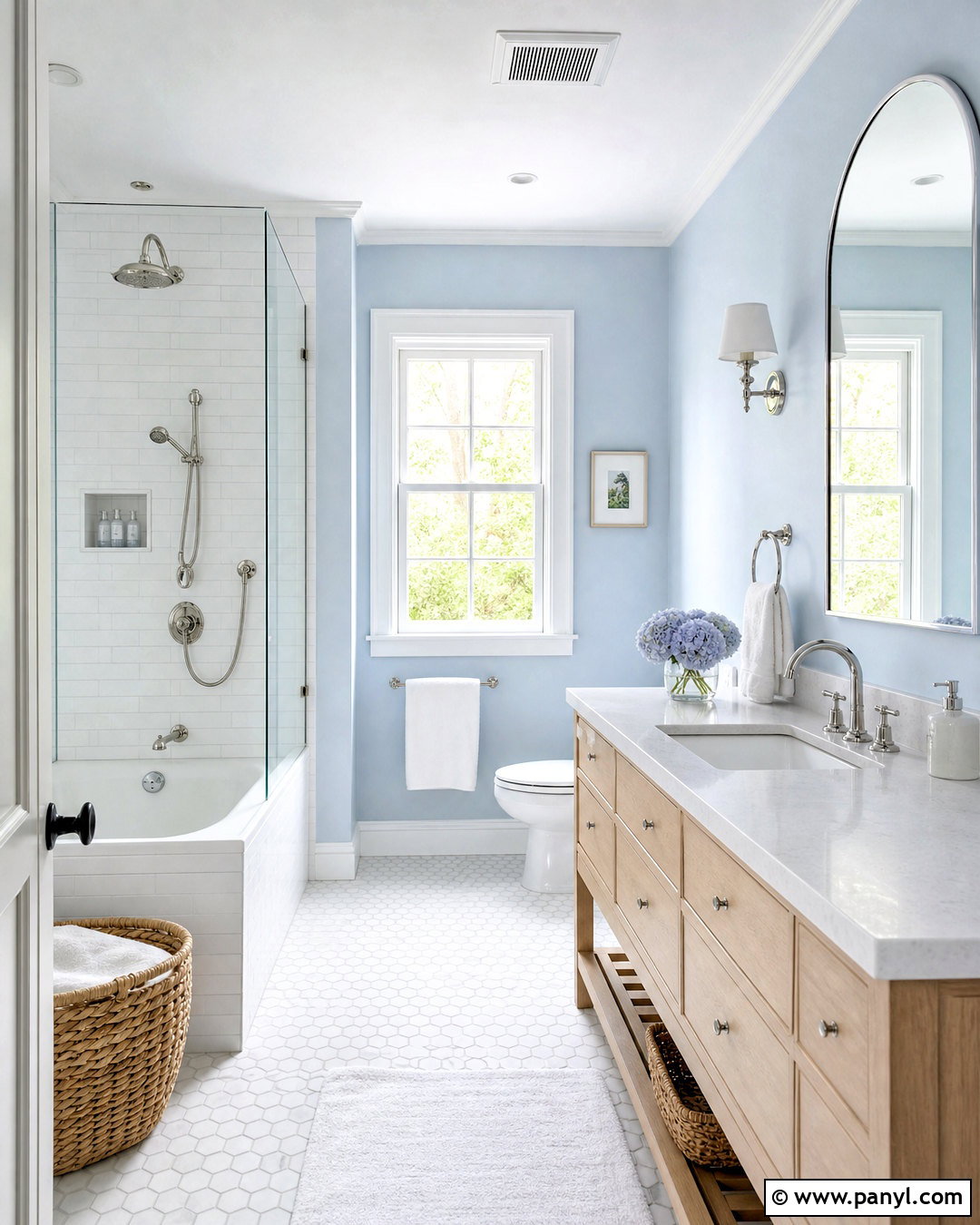 Baby Blue Bathroom With White Tile - 20 baby blue interior ideas