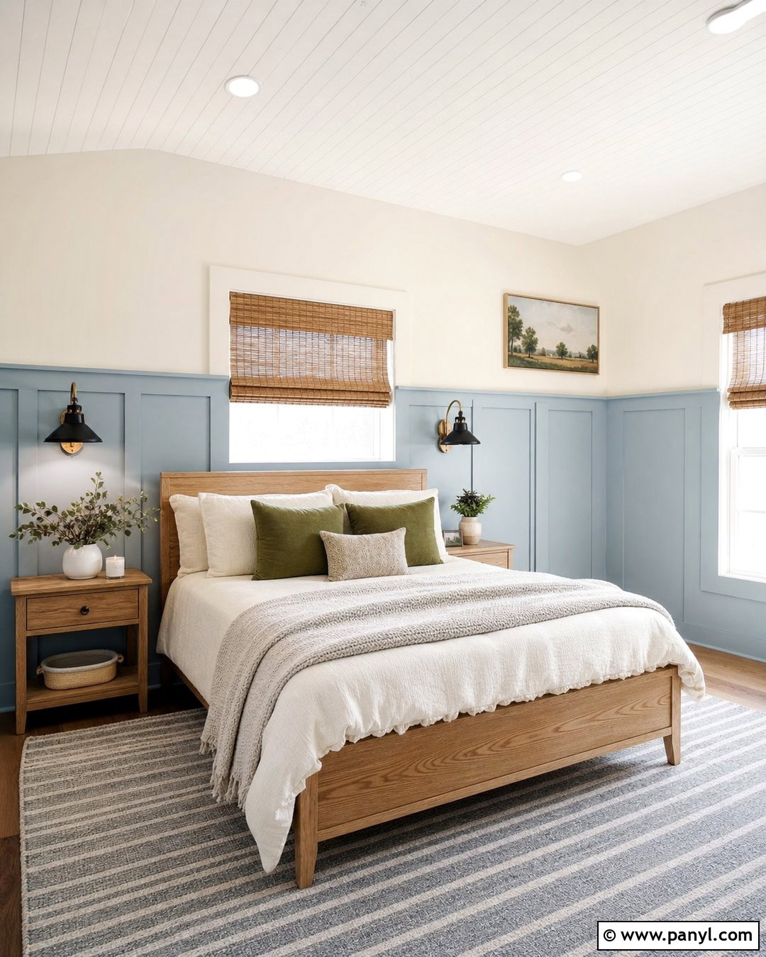 Baby Blue Board And Batten Walls - 35 baby blue wall ideas