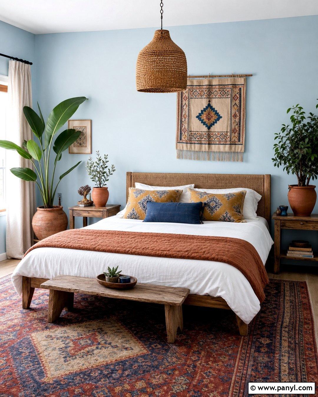 Baby Blue Boho Bedroom Walls - 25 Baby Blue Wall Paint Ideas