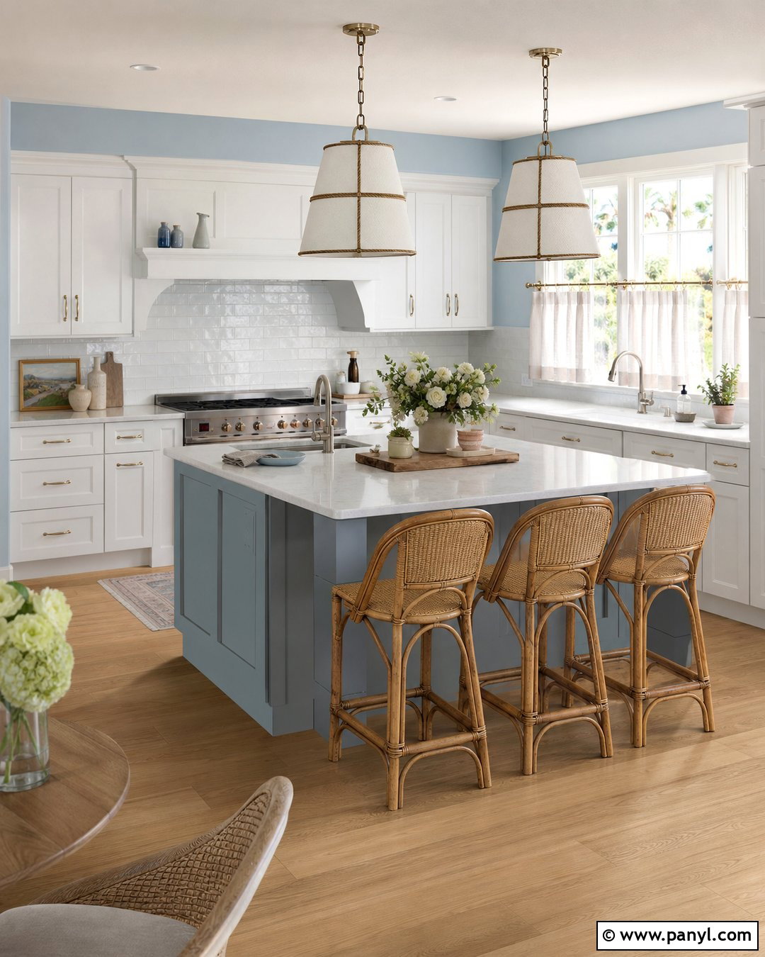 Baby Blue Coastal Kitchen Walls - 25 Baby Blue Kitchen Walls