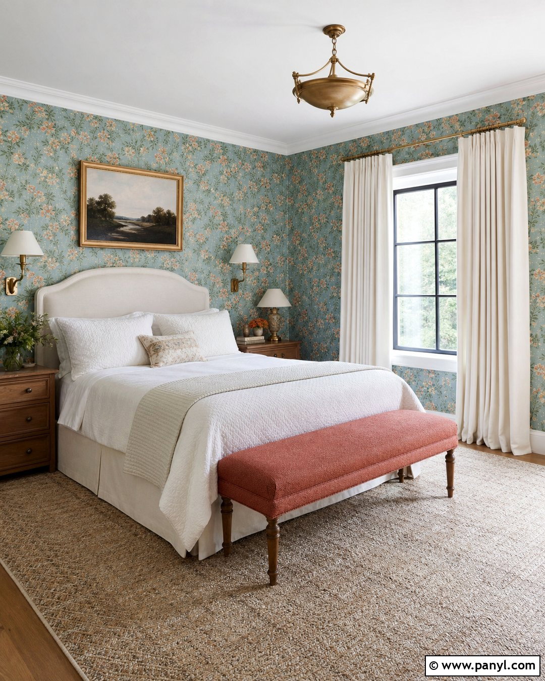 Baby Blue Floral Wallpaper Walls - 35 baby blue wall ideas