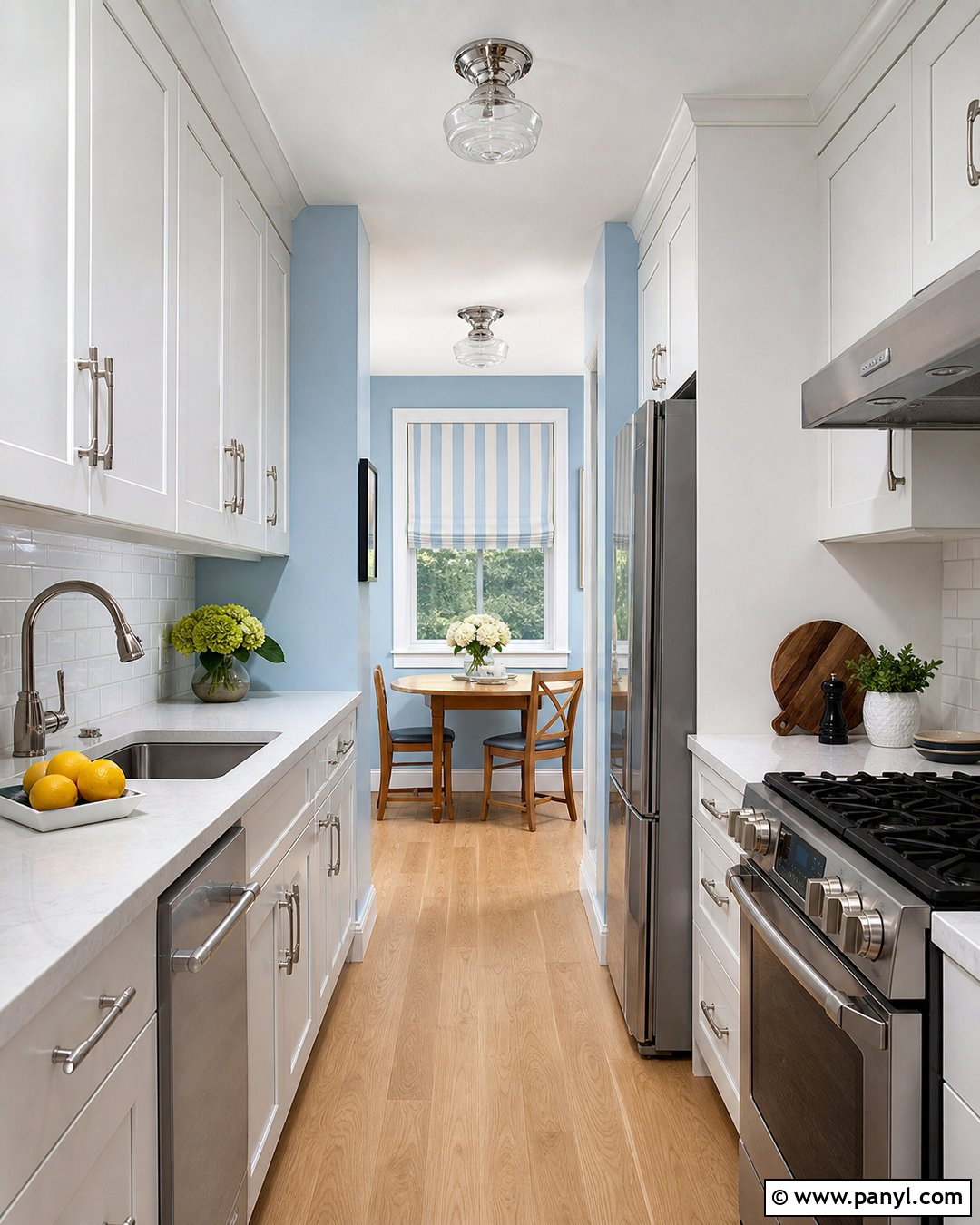 Baby Blue Galley Kitchen Walls - 25 Baby Blue Kitchen Walls