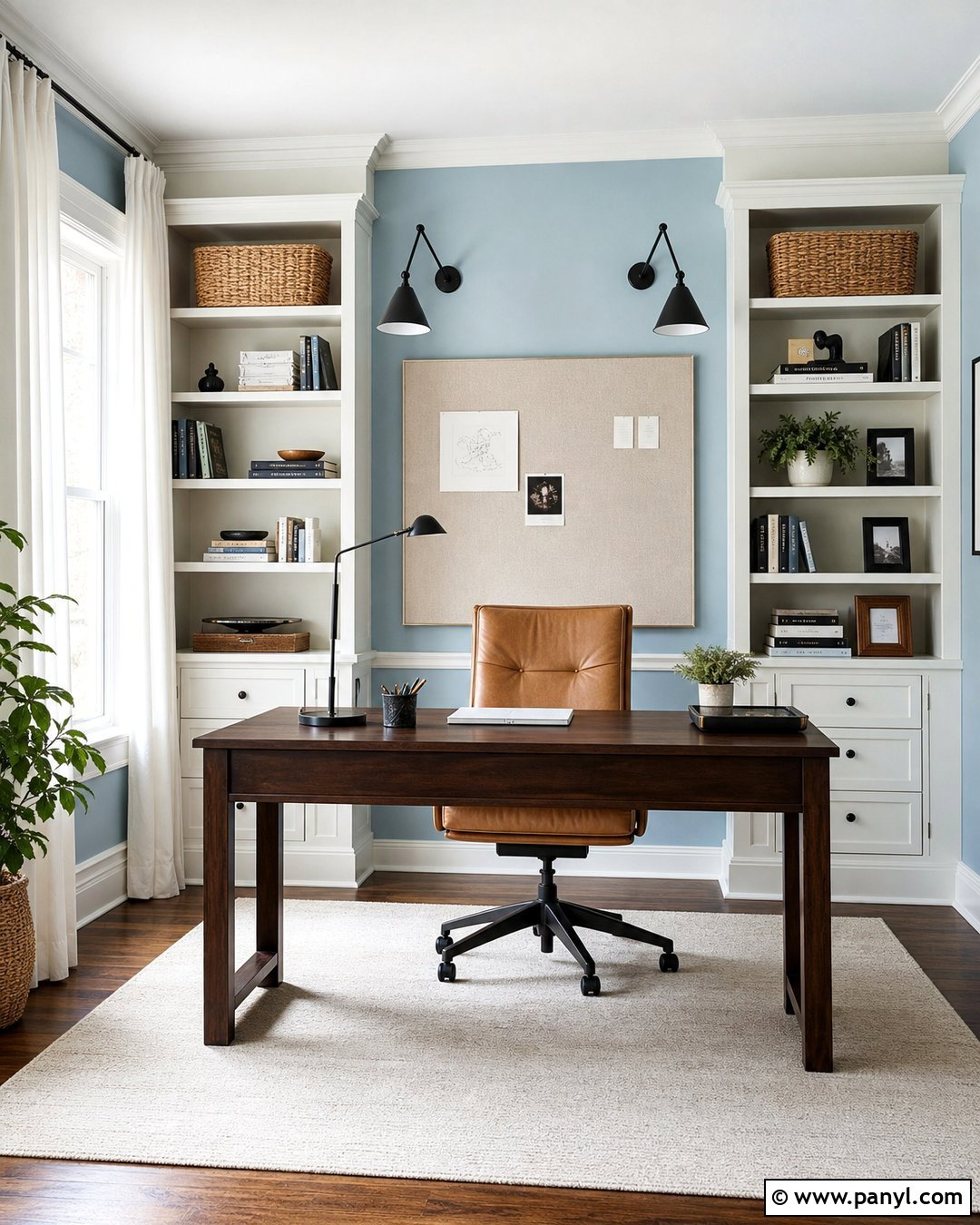Baby Blue Home Office Walls - 35 baby blue wall ideas